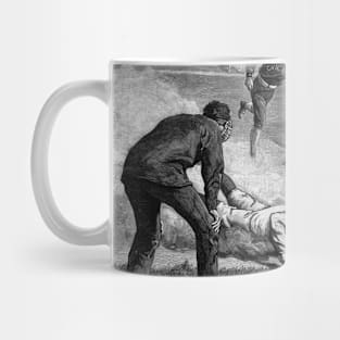 Vintage Baseball Game by Thure De Thulstrup, 1885 Mug